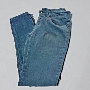 Patagonia‎ Organic Cotton Slim Low Rise Corduroy Pants Teal Green Women's 28X32